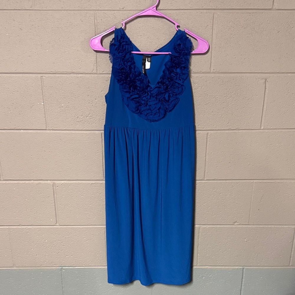 Elegant Blue Midi Dress